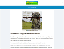 Tablet Screenshot of health-boundaries.com